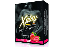 Xplay Dotted Condoms Strawberry Flavoured